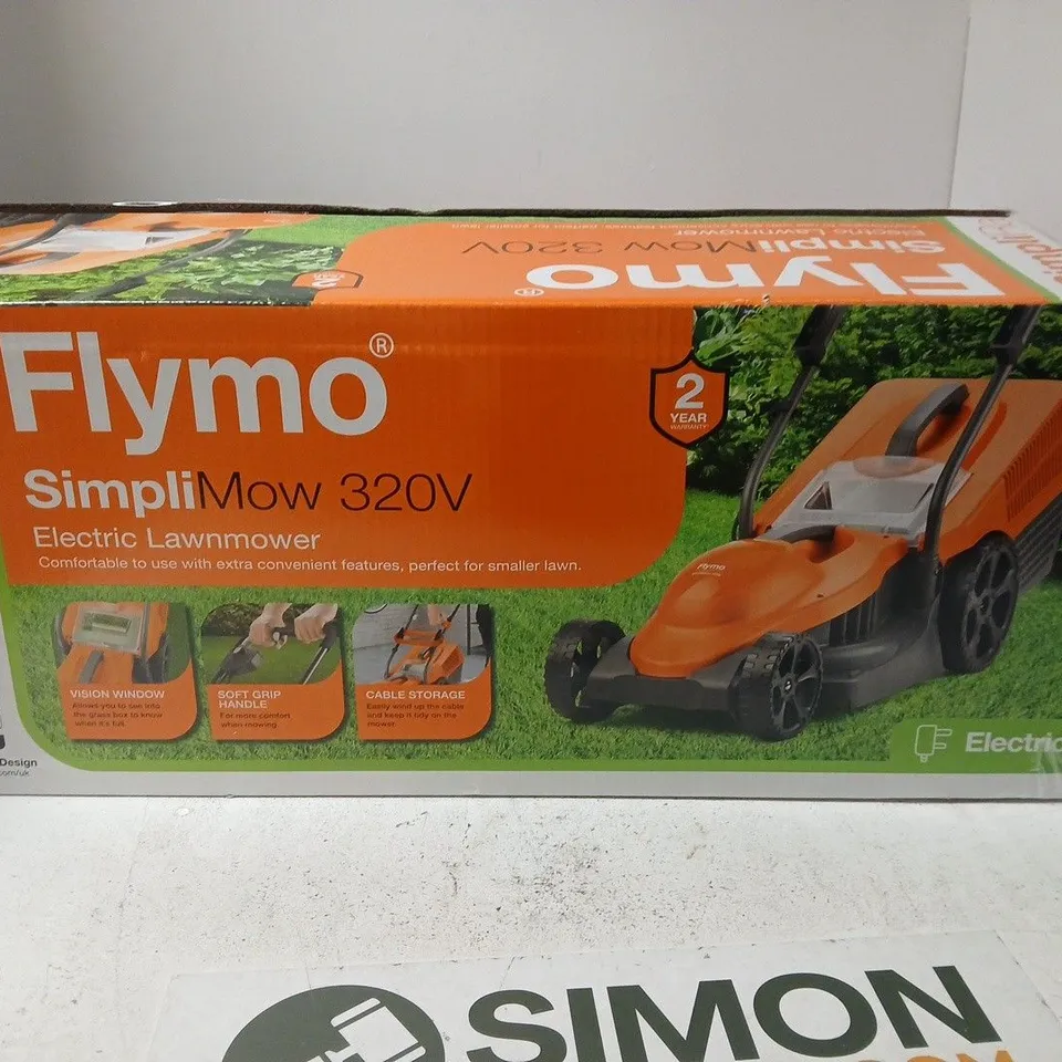 FLYMO SIMPLIMOW 320V ELECTRIC LAWN MOWER – BOXED