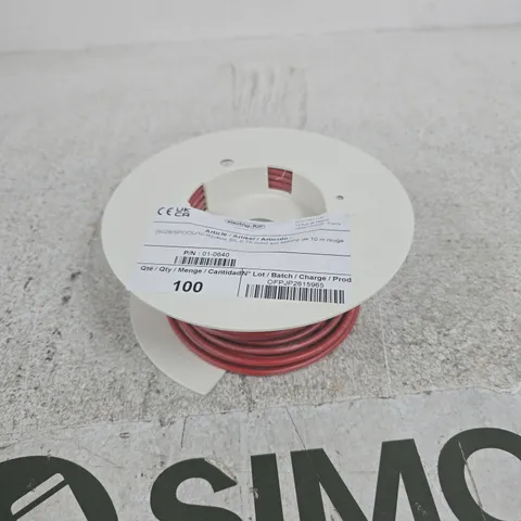 SILICONE TEST CABLE RED 10M COIL