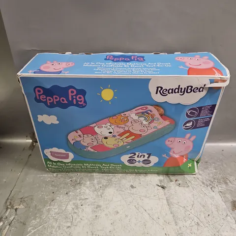 BOXED PEPPA PIG SUNNY READY BED ALL IN ONE INFLATABLE MATTRESS & DUVET
