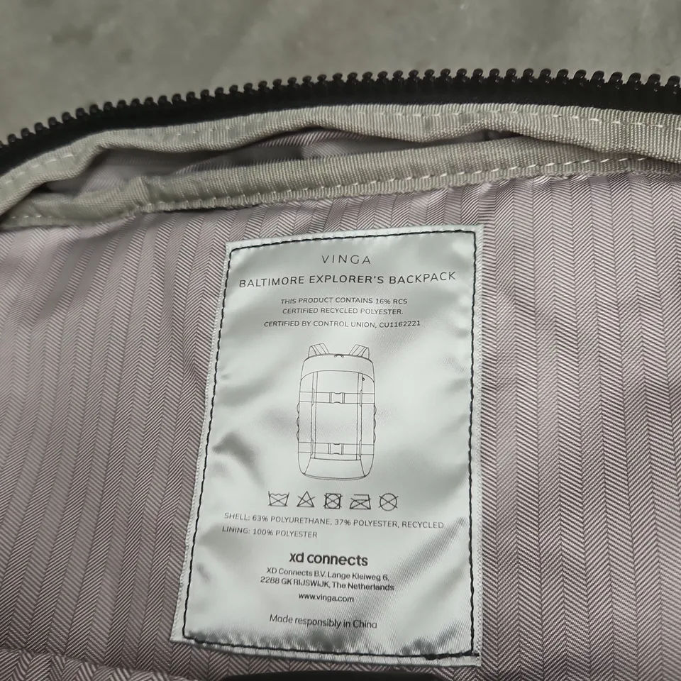 VINGA BALTIMORE EXPLORER'S BACKPACK