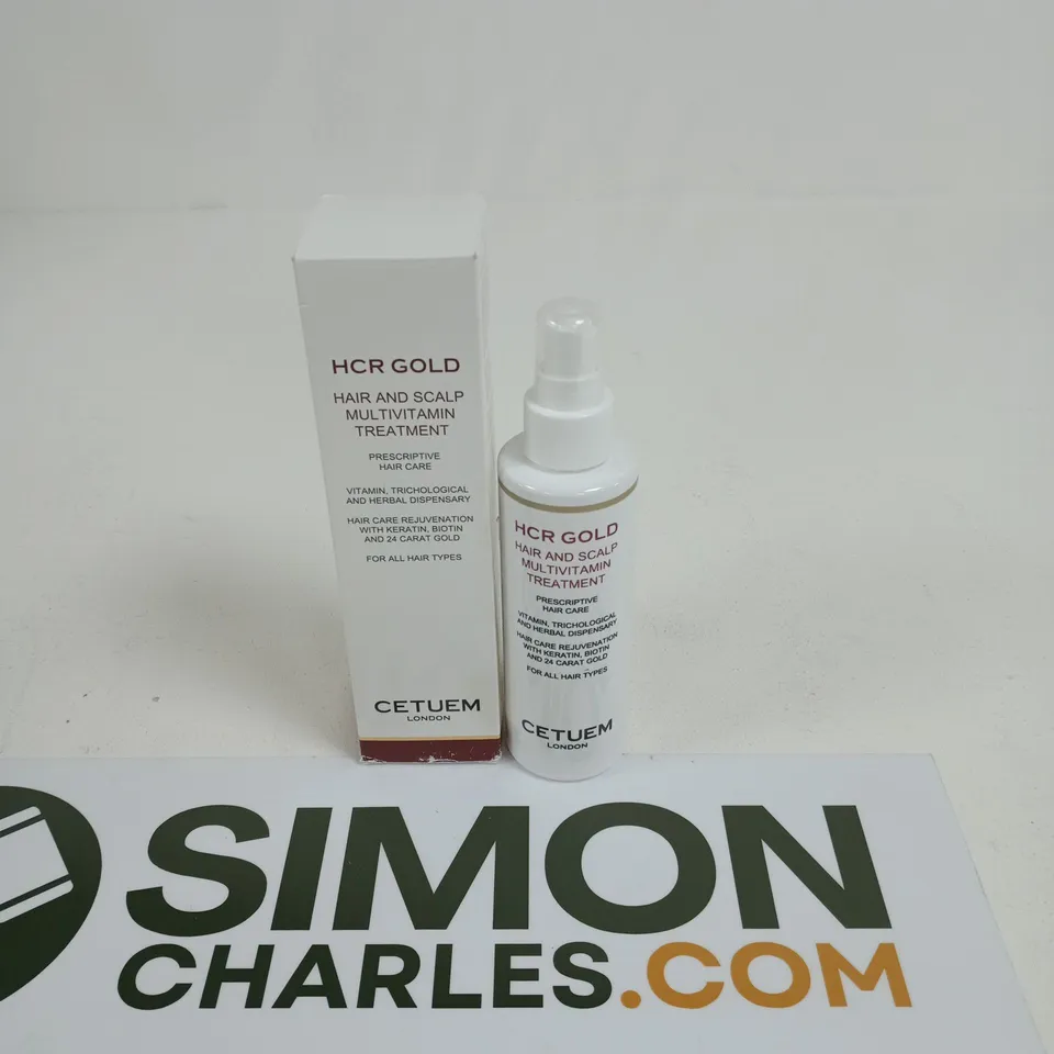 HCR GOLD HAIR AND SCALP MULTIVITAMIN TREATMENT – CETUEM LONDON 150ML