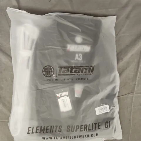 BAGGED TATAMI ELEMENTS SUPERLITE GI IN BLACK - A3