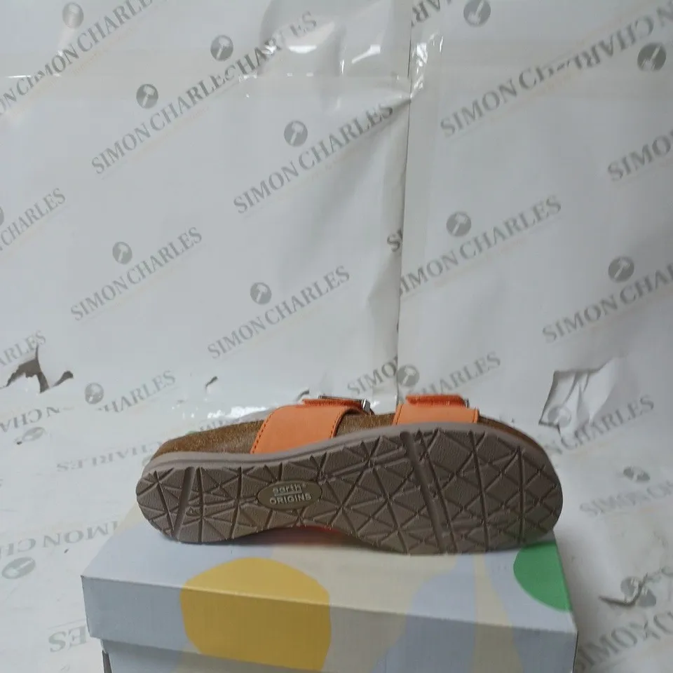EARTH ORIGINS ADJUSTABLE STRAP SANDALS - PEACH- SIZE 5