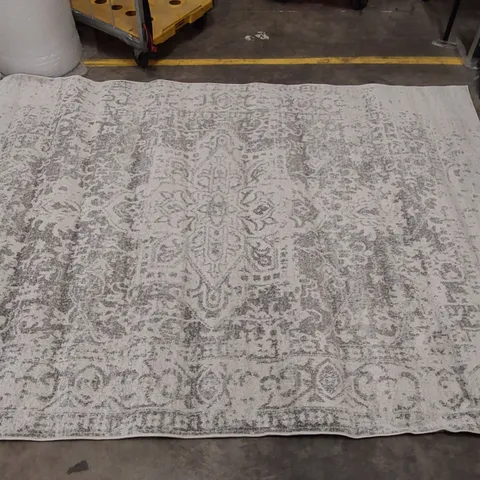 BRAMBACH POWER LOOM LIGHT GREY\BEIGE // 6'7" X 9'