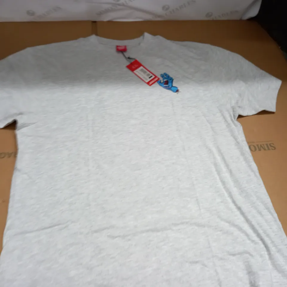 SANTA CRUZ SCREAMING HAND GREY T-SHIRT - XL