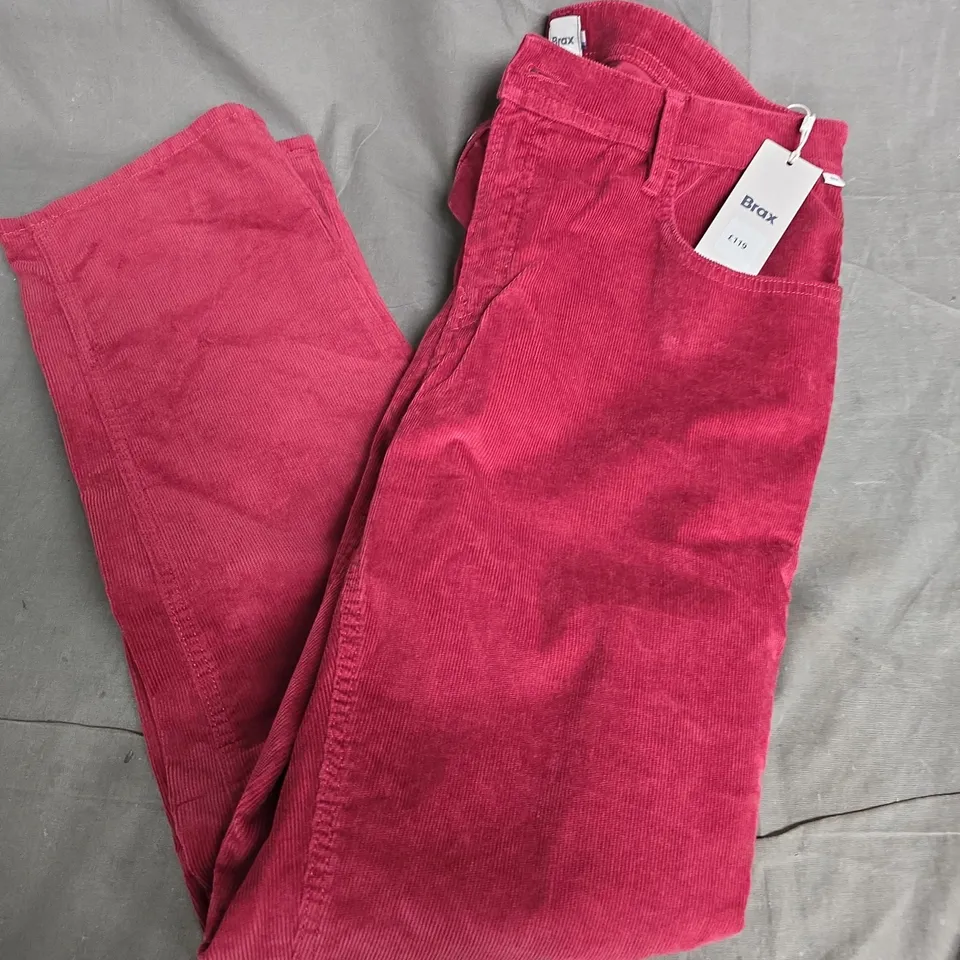 BRAX MARY SOFT MERLOT TROUSERS - SIZE 18