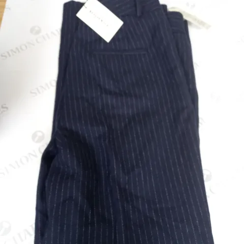 REALLY WILD PINSTRIPE WIDE LEG WOOL BLEND TROUSERS SIZE 10