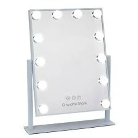 BOXED HOLLYWOOD MAKEUP MIRROR, ADJUSTABLE ANGLE, TOUCH BUTTON, ADJUSTABLE BRIGHTNESS (1 BOX)