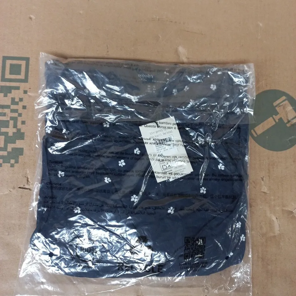 BAGGED NOBODY'S CHILD DINA MINI DRESS IN BLUE SIZE UK 16