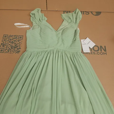 DUNTERY KATELYN SLEEVELESS DRESS IN GREEN