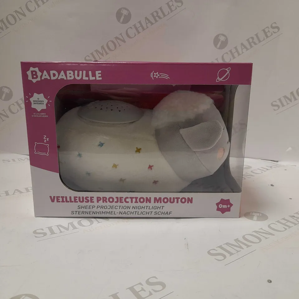 BRAND NEW BOXED BADABULLE LULU THE LAMB MUSICAL PROJECTION NIGHT LIGHT-SENSORY BABY LIGHT