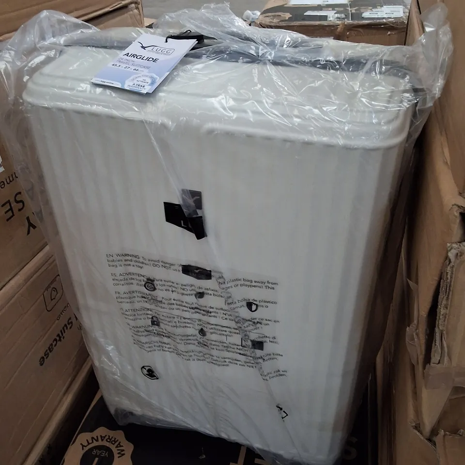 SET OF 2 LUGG AIRGLIDE TRAVEL SUITCASE - WHITE