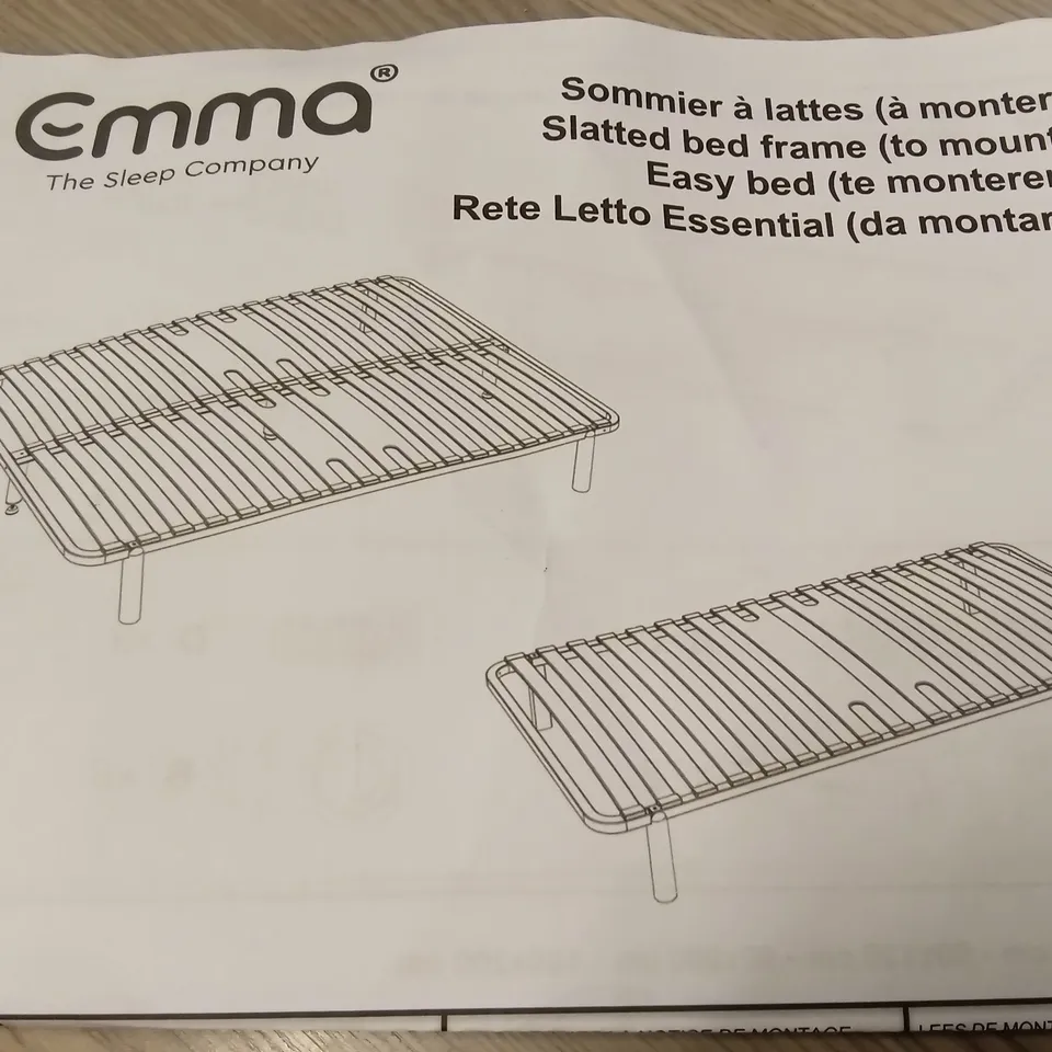 BRAND NEW BOXED EMMA SLATTED BED FRAME - 150 x 200 KING SIZE (1 BOX)
