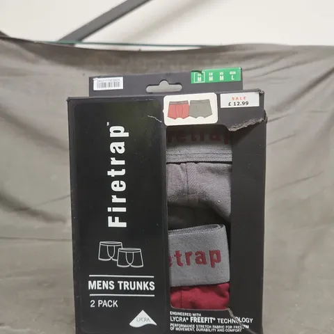 FIRETRAP MEN'S TRUNKS 2 PACK – UK M