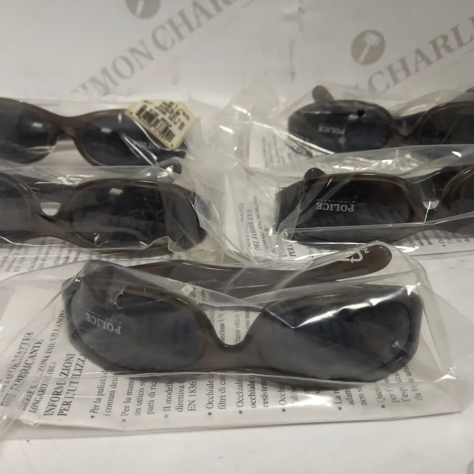 LOT OF 5 PAIRS OF POLICE SUNGLASSES