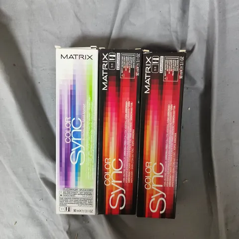 APPROXIMATELY 20 ASSORTED MATRIX SO COLOUR SYNC HAIR COLOURS 