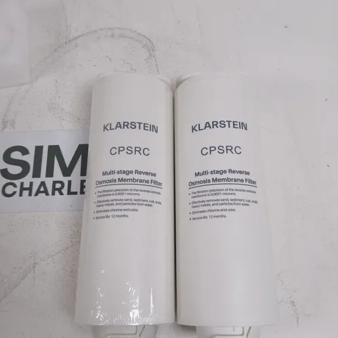 KLARSTEIN CPSRC MULTI-STAGE REVERSE OSMOSIS MEMBRANE FILTER – 2-PACK