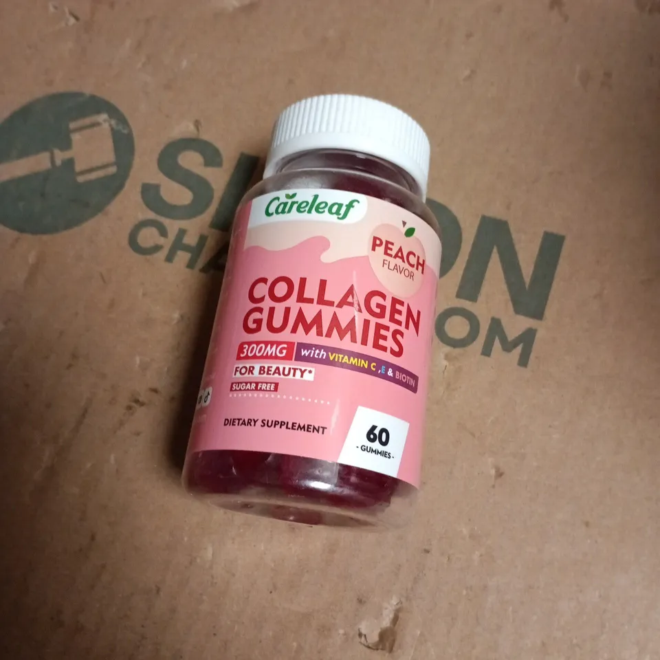 CARELEAF COLLAGEN GUMMIES – PEACH FLAVOR, 60 GUMMIES (DIETARY SUPPLEMENT)