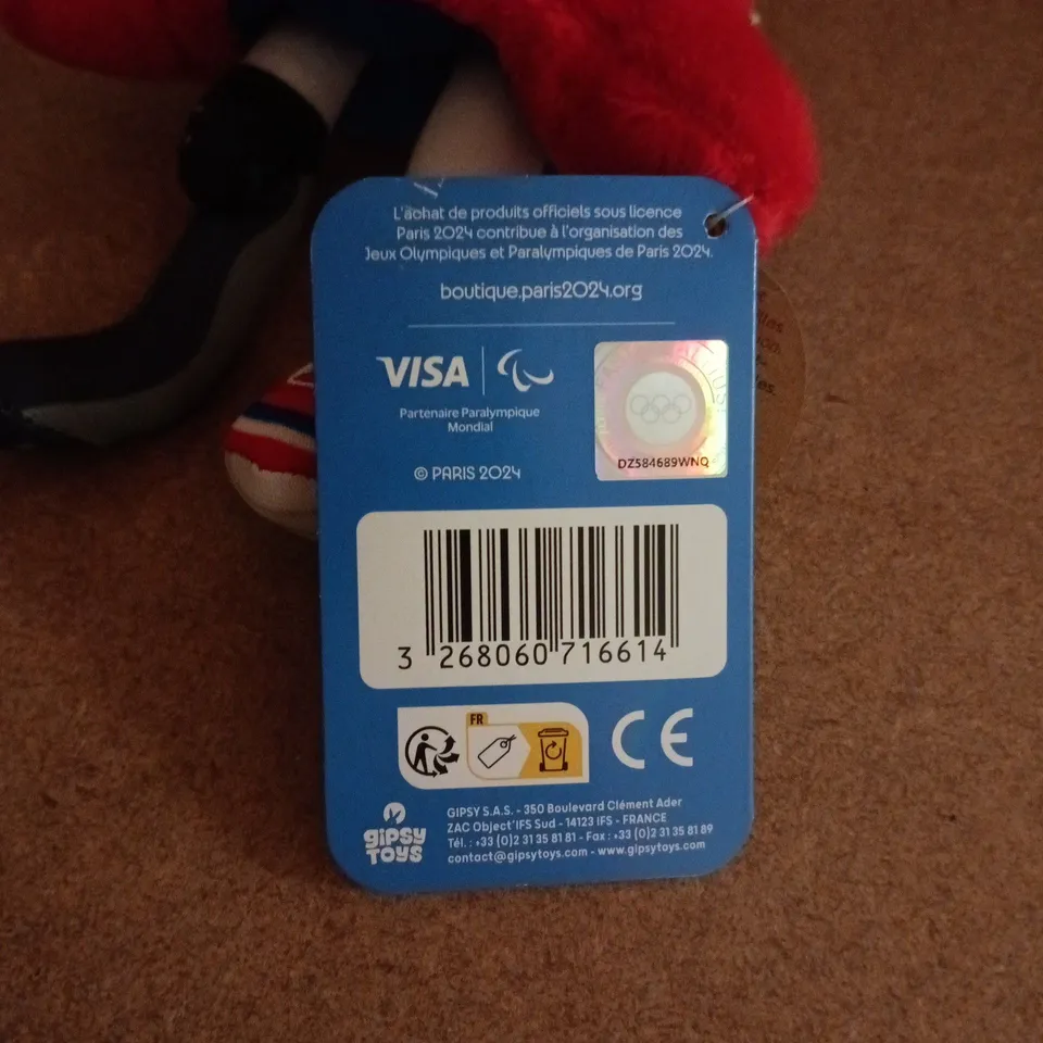 PARIS 2024 - PARALYMPIC MASCOT KEYCHAIN ​​10 CM 