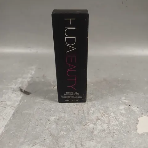 SEALED HUDABEAUTY #FAUXFILTER MATTE FOUNDATION IN CHOCOLATE TRUFFLE 35ML