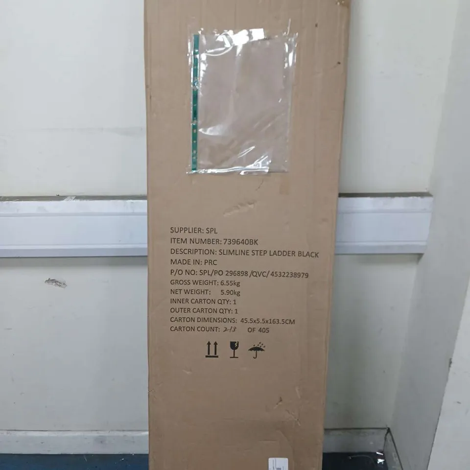 BUILDCRAFT 4 STEP LIGHTWEIGHT SLIMLINE LADDER IN BLACK