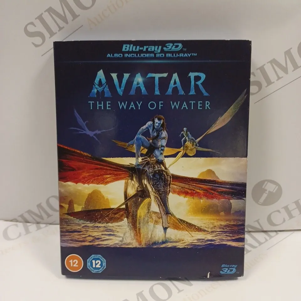 BLU-RAY 3D DVD AVATAR WAY OF THE WATER - INCLUDES BLU-RAY 2D. 