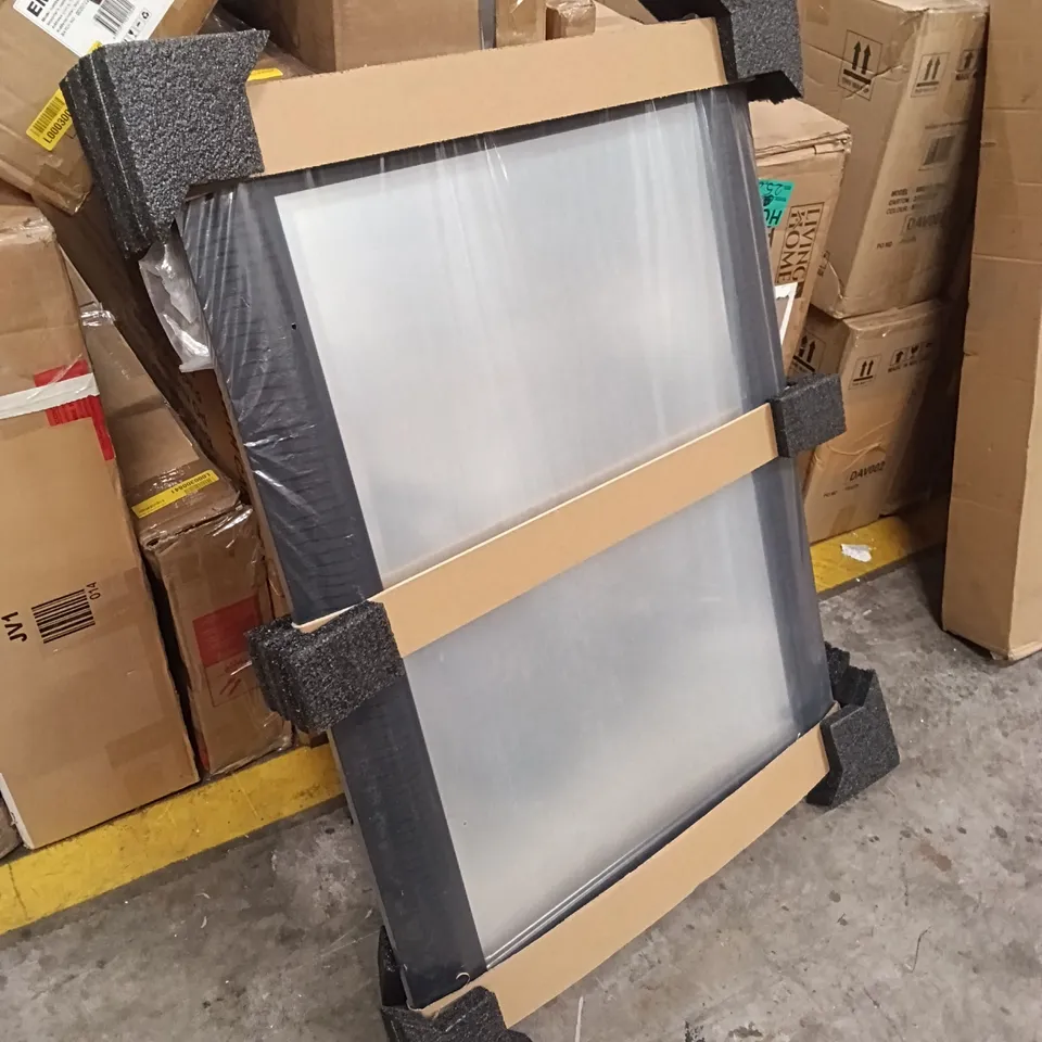 BOXED WALL MIRROR - BLACK (1 BOX)