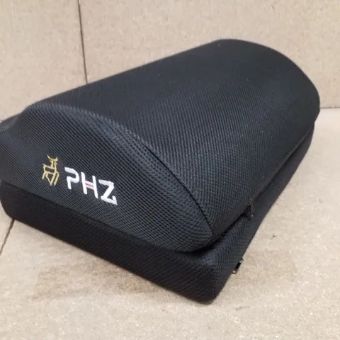BOX CONTAINING APPROXIMATELY 5 PHZ FOOTRESTS WITH 2 OPTIONAL FOOT CUSHIONS
