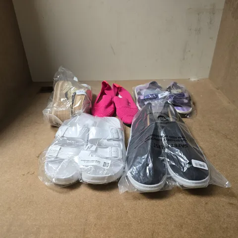 BOX OF APPROXIMATELY 18 PAIRS OF ASSORTED FOOTWEAR ITEMS 