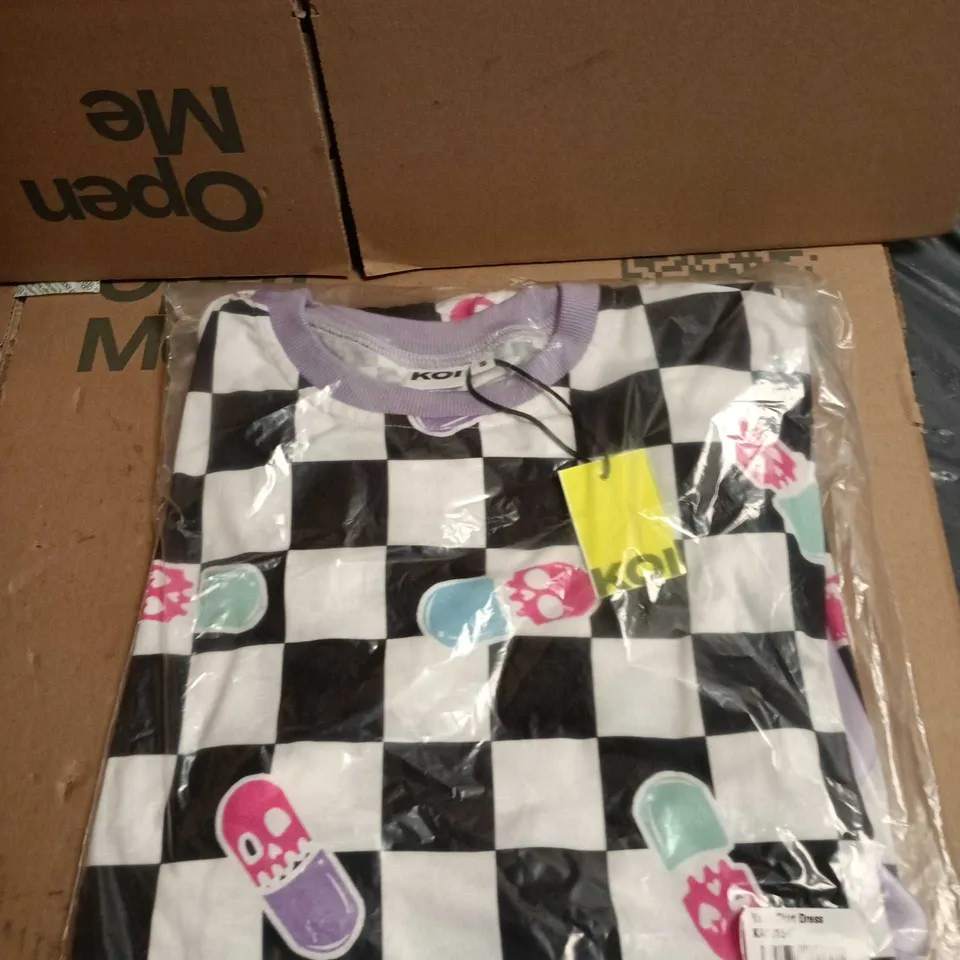 BOX OF APPROXIMATELY 20 KOI YAMI SKIRT DRESSES MULTI COLOURED SIZE SMALL