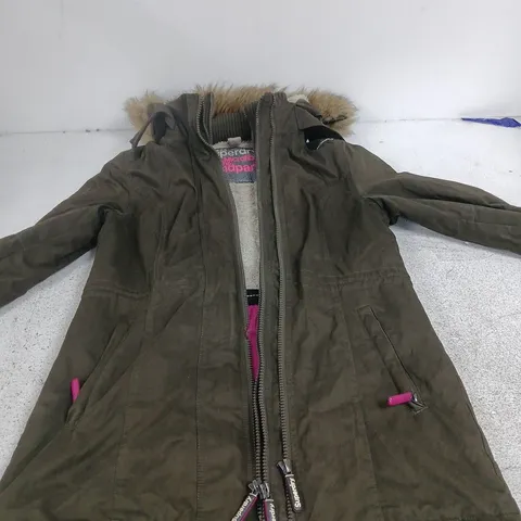 SUPERDRY WINDPARKA MICROFIBRE PARKA β OLIVE GREEN, UK XL