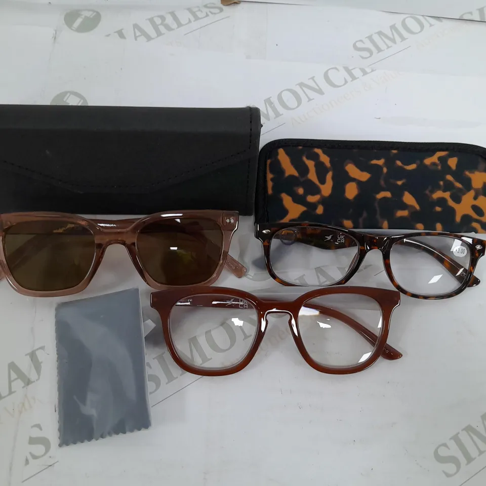 BOXED HUMMINGBIRD POLARISED SUNGLASSES & READER 3PC SET