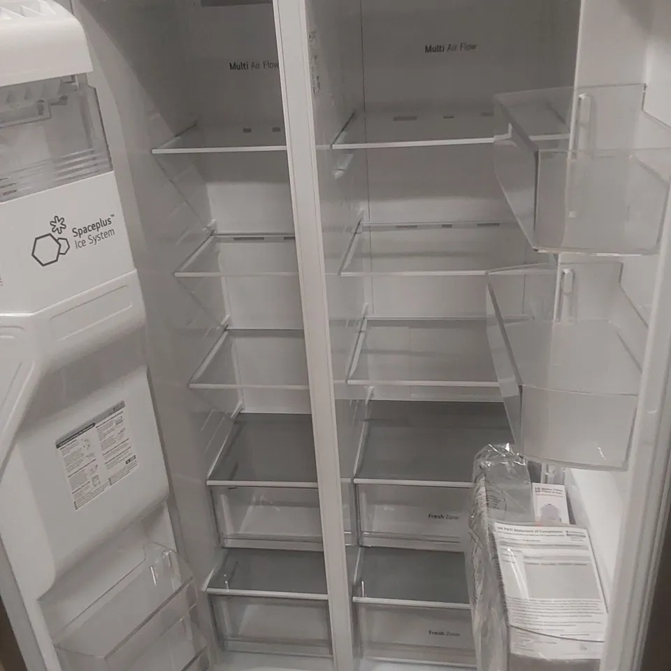 LG UVNANO GSLD80PZRD AMERICAN-STYLE SMART FRIDGE FREEZER - SHINY STEEL
