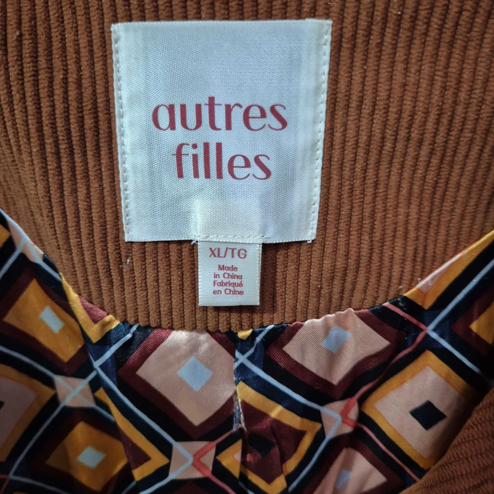 AUTRES FILLES CORDUROY BLAZER – CAMEL BROWN, WOMEN'S UK XL (ORIGINAL: XL/TG)