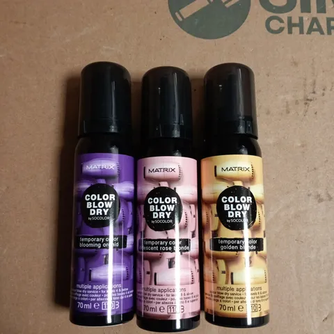 BOX OF APPROXIMATELY 20 ASSORTED MATRIX BLOW DRY TEMP COLOUR 