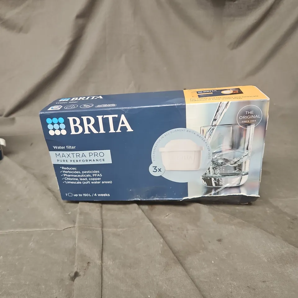 BRITA MAXTRA PRO WATER FILTER 3 PACK BOXED