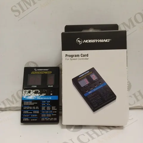BOXED HOBBYWING PROGRAM CARD FOR SPEED CONTROLLER