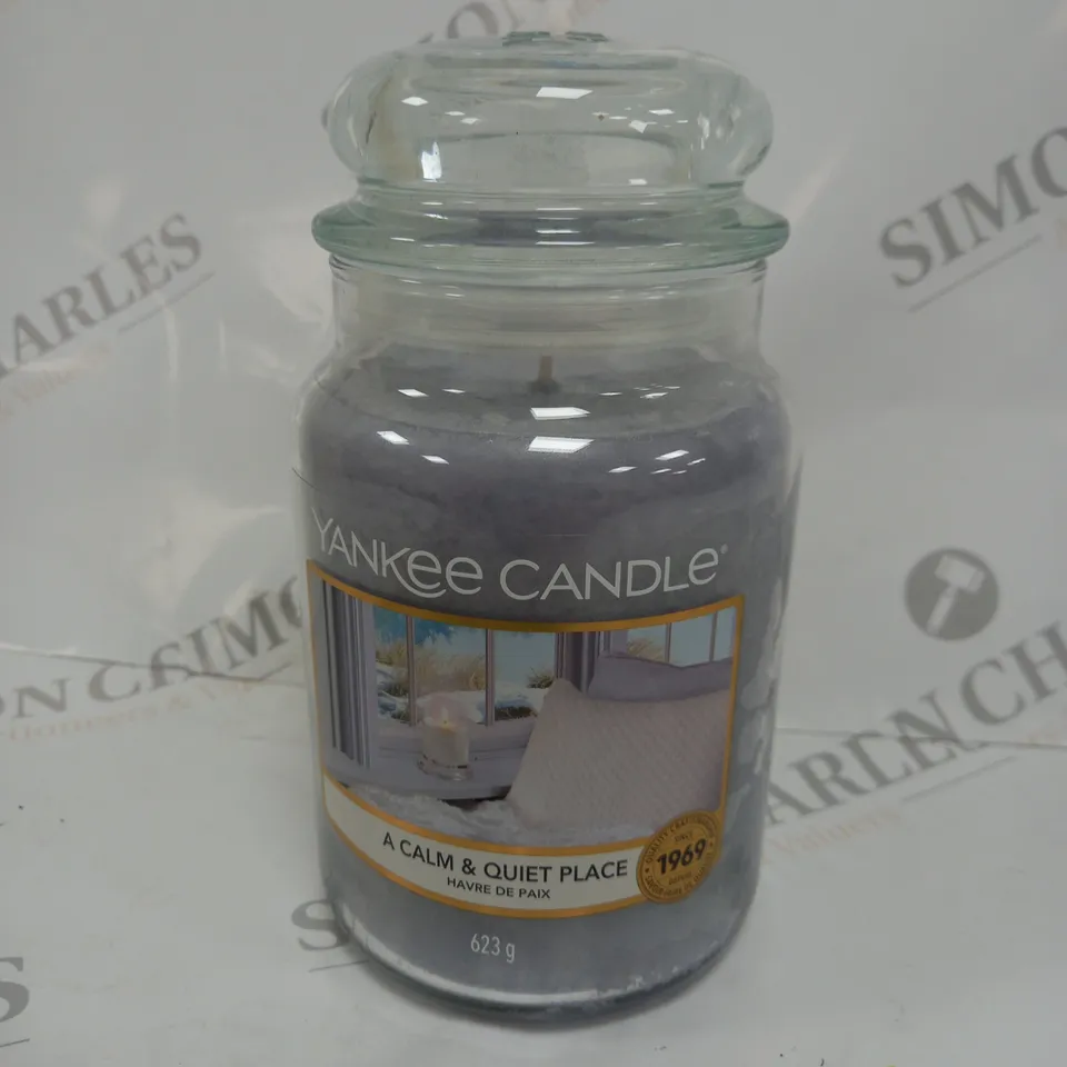 YANKEE CANDLE A CALM AND QUIET PLACE SCENTED CANDLE 