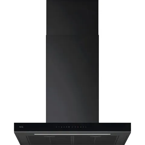 BOXED AEG GB87D71CB - BLACK CHIMNEY COOKER HOOD - 70CM - A+ ENERGY