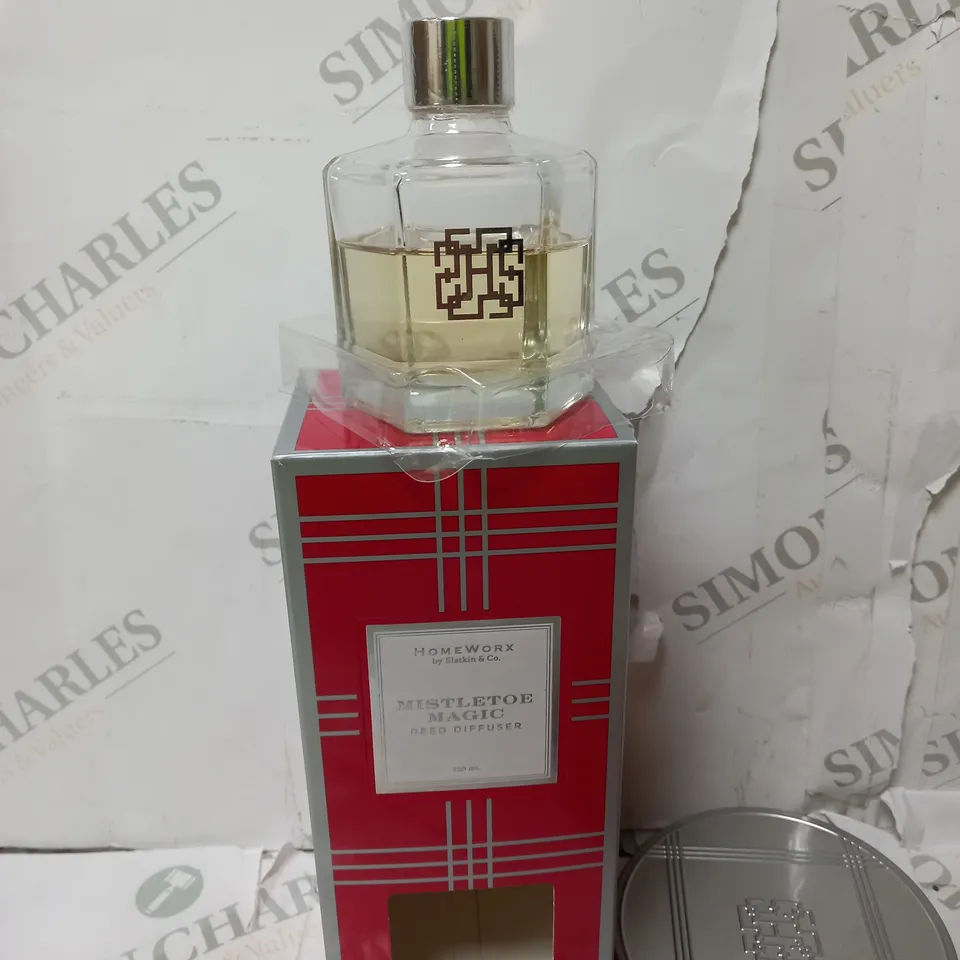 HOMEWORX BY HARRY SLATKIN & CO. 3 WICK CANDLE & REED DIFFUSER SET