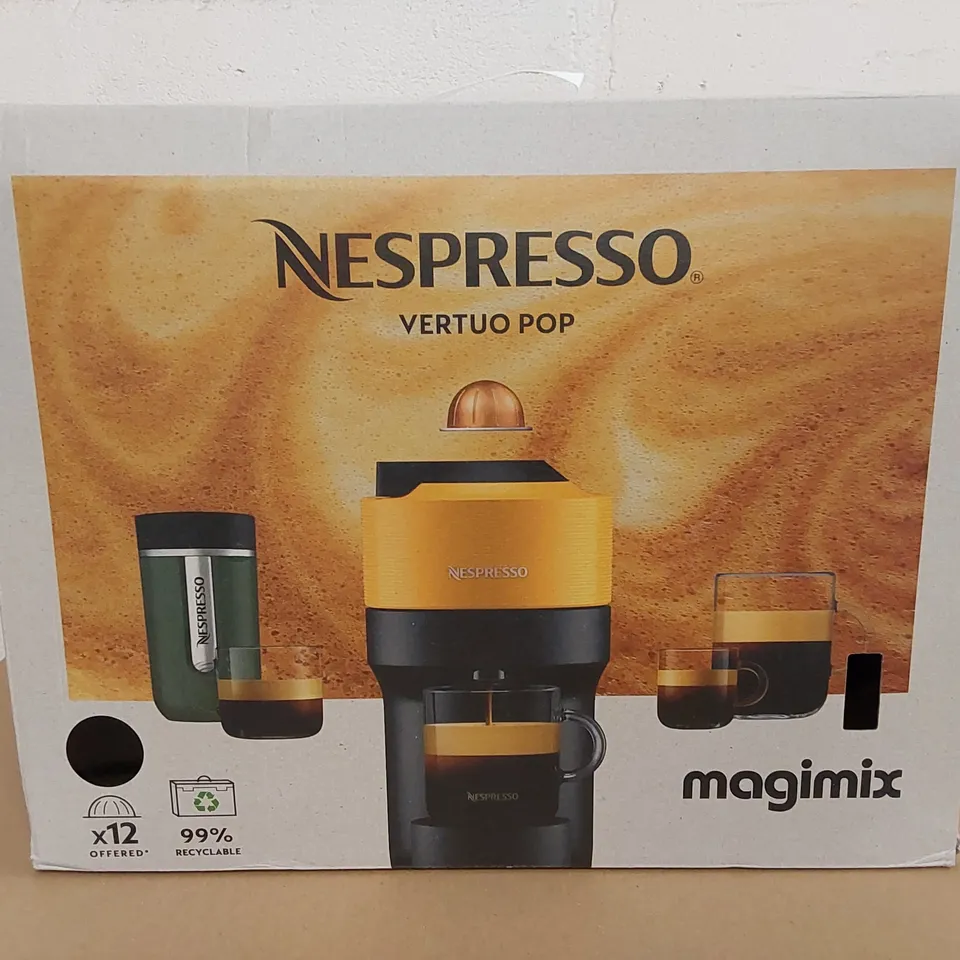 BOXED NESPRESSO VERTUO POP UP COFFEE MACHINE BY MAGIMIX (1 BOX)