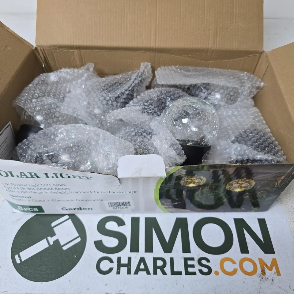 BOXED GARDEN SOLAR LIGHTS