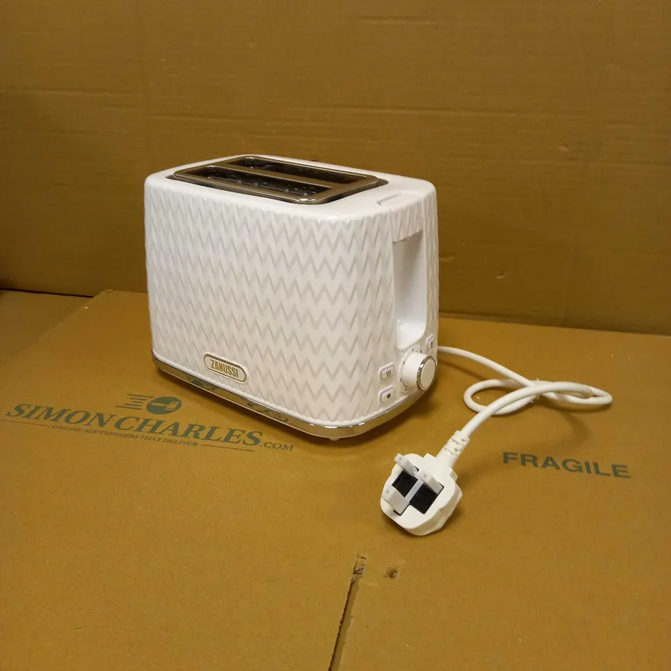 ZANUSSI WHITE 2 SLOT TOASTER 