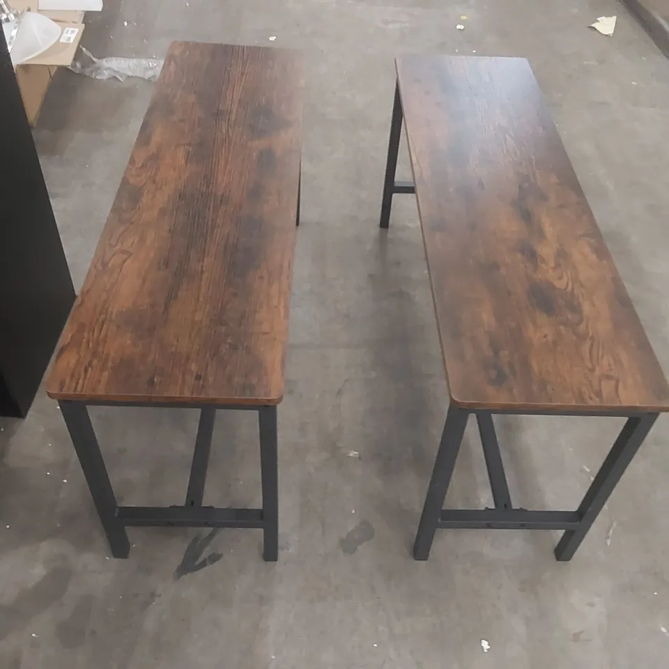 PAIR OF DESIGNER BENCHES