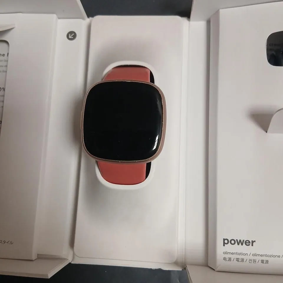 FITBIT VERSA 4 FITNESS SMARTWATCH – PINK BAND (BY GOOGLE)