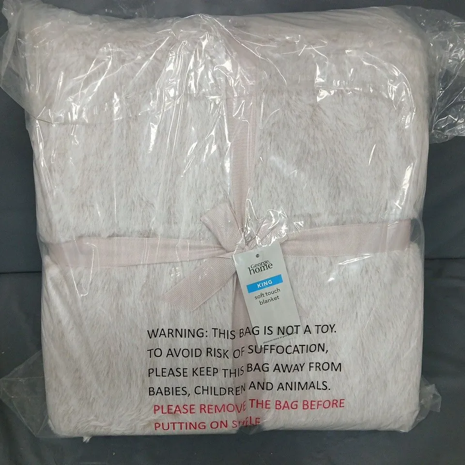 5 GEORGE HOME SOFT TOUCH BLANKET KING SIZE 
