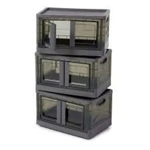 OUTLET ORGANIZED OPTIONS SET OF 3 STORAGE BOXES