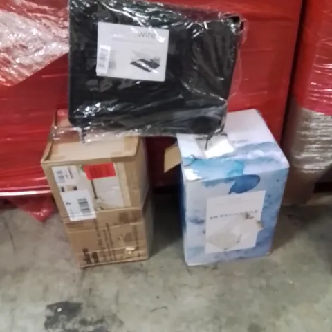 PALLET OF ASSORTED HOUSEHOLD GOODS AND PRODUCTS TO INCLUDE;WATER COUNTERTOP UNIT,FOLDING DISH RACK,PLAY MAT