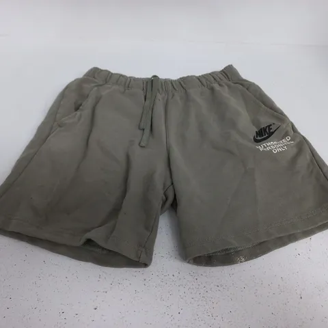 NIKE SHORTS – GREY, 'AUTHORIZED PERSONNEL ONLY' - SIZE M