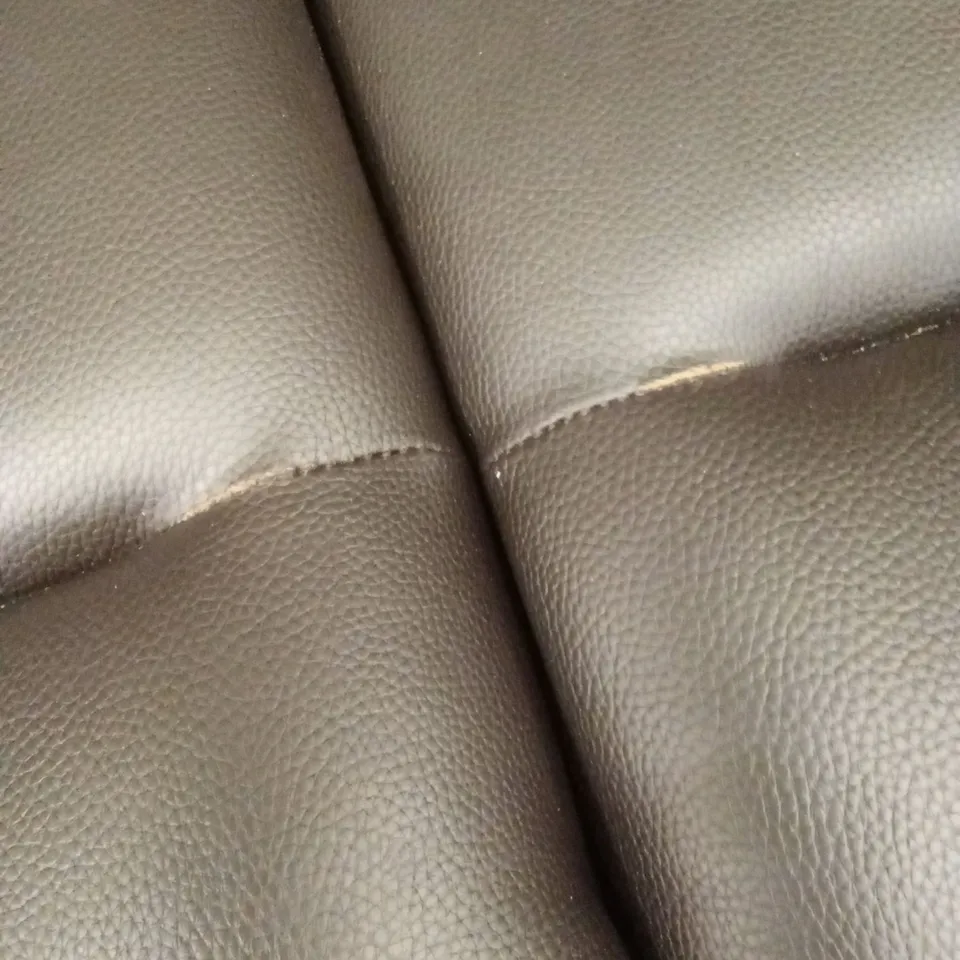 ROTHBURY LUXURY FAUX LEATHER HIGH BACK  3 SEATER MANUAL RECLINER SOFA - CHOCOLATE RRP £729